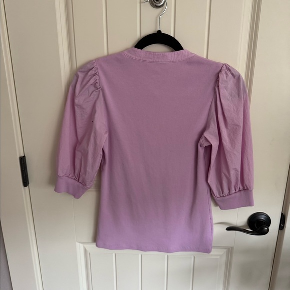 Veronica Beard Coralee Puff Sleeve Button-Front Top, excellent condition - Picture 6 of 7